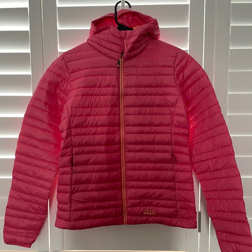 STIO NEW women pinion down hooded jacket
